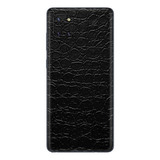 Skin Traseira Adesiva Couro Preto P/ Galaxy Note 10 Lite