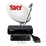 Sky Pre Pago Flex Hd - Kit Completo 60 Cm Com Habilitação