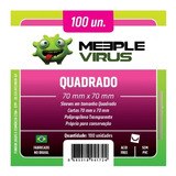 Sleeves Meeple Virus Quadrado Médio 70x70mm