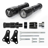 Slider Dianteiro Speed Style Yamaha Mt03 Mt 03 Preto Brilho