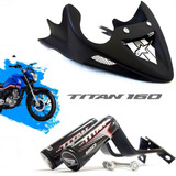 Slider Protetor Motor + Spoiler Bico De Pato Titan 160 Titan