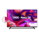 Smart Tv 43'' Full Hd Com Roku Tv 43s5135/78g Aoc Bivolt
