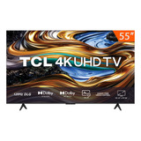 Smart Tv Led 55 Google Tv Uhd 4k Tcl 55p755 Comando De Voz