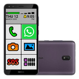 Smartphone Celular Nokia Idoso 4g 32gb Botão Sos Tela Grande
