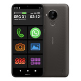 Smartphone Nokia P Idoso 64gb Tela E Ícones Grandes Zap Face