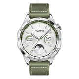 Smartwatch, Huawei, Watch Gt 4 46mm,design Geométrico, Verde Caixa Preto