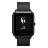 Smartwatch Amazfit Basic Bip 1 28 Com Gps E Tela Reflexiva Cor Da Caixa Onyx Black Cor Da Pulseira Onyx Black