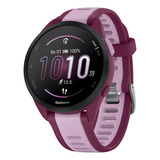 Smartwatch Garmin Forerunner 165 Music Lilás/granada, Pulseira Esportiva, Caixa 43 Mm, Gps, 4 Gb