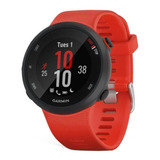 Smartwatch Garmin Forerunner 45 Tela De 1.04 Com Pulseira De Silicone Cor Vermelho-lava Y Caixa Color Preto