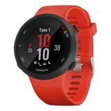 Smartwatch Garmin Forerunner 45 Tela De 1.04 Com Pulseira De Silicone Cor Vermelho-lava Y Caixa Color Preto