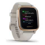Smartwatch Garmin Venu Venu Sq - Music Edition Tela De 1.3 Com Pulseira De Silicone - Cor Light Sand
