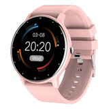 Smartwatch Genérica Zl02 Com Pulseira De Silicone - Cor Rosa