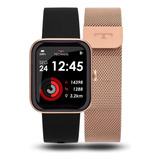 Smartwatch Technos Connect Max Multifunção Rosa Resistente