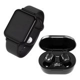 Smartwatch +fone De Ouvido Bluetooth Com Microfone Integrado