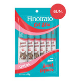 Snack Líquido Gatos Cat Stix Sabor Atum 15g 6un Finotrato