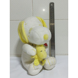 Snoopy Woodstock Pelúcia Eletrônica Importado 28cm Som Movim