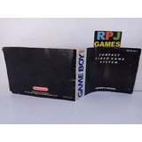 So O Manual Do Console Game Boy Classico Tijolão / Loja Rj