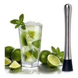 Socador Macerador De Inox Bar Caipirinha Amassador Frutas 