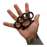Soco Inglês Defesa Pessoal Em Aço Resistente Classico 12 Cm Cor Preto