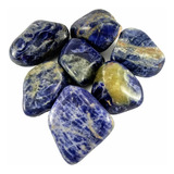 Sodalita Pedra Rolada 100g Semi Preciosas