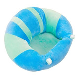 Sofá Almofada Poltrona Pelúcia Azul Baby
