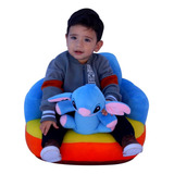 Sofá Assento Bordado Stitch Pelúcia Para Manter Postura