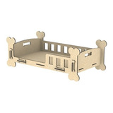 Sofá Cama Caminha Casa Pet Cachorro Gato Mdf Cru 6mm 60x39cm