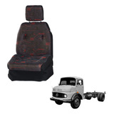 Sofá Cama Caminhão Mercedes 1113 / 1114 Vermelho