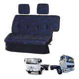 Sofá Cama Caminhão Mercedes 1718 / 1723 Cara Chata Azul