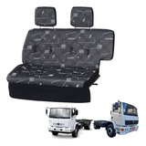 Sofá Cama Caminhão Mercedes 1718 / 1723 Cara Chata Cinza