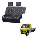 Sofá Cama Caminhão Mercedes 608d Cinza