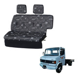 Sofá Cama Caminhão Mercedes 710 / 912 / 914 Cinza