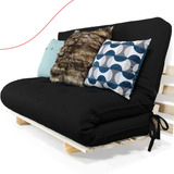 Sofá Cama Casal Futon 3 Em 1 Reclinável Oriental
