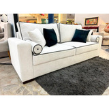 Sofa França Fixo 3 Lugares 2.00mts, Veludo, Molas