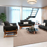 Sofa Japão Futon Madeira Maciça Cor Mel
