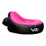 Sofá Poltrona De Ar Camping Relaxante Rosa Bd012-l