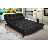 Sofá-cama Reclinável Casal 3 Lugares Veludo