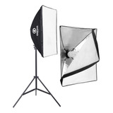 Soft Box 50x70 Greika Luz Continua Fria Bocal E27 + Tripé 2m