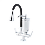 Soft Inox Torneira Filtro De Cozinha Gourmet Bancada Preta Cromada