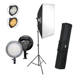 Softbox Greika Led Max 45w Para Foto E Vídeo 50x70cm Bicolor