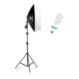 Softbox Luz Continua Greika 50x70 Lampada 110v Fria + Tripe