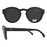 Solar Hb Buzz Óculos Matte Black Polarized Gray Redondo Orig