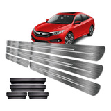 Soleira Compatível Aço Inox Premium Civic Touring 2017 G10