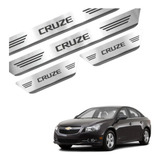 Soleira De Porta Aço Inox Escovado Cruze Hatch 2012 A 2016