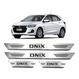 Soleira De Porta Aço Inox Escovado Onix 2020 2021 2022 Hatch