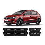 Soleira De Porta Protetora Gol G3 G4 G5 G6 G7- Kit Preto 8pç