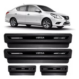 Soleira Porta Platinum Nissan Versa 2007 Á 2017 2018- Preto