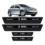 Soleira Protetor Porta Platinum Gol G3 G4 G5 G6 G7 - Preto