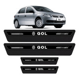 Soleira Protetor Porta Platinum Gol G3 G4 G5 G6 G7 - Preto 