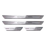 Soleiras De Aço Inox Escovado Hyundai Creta